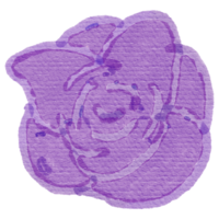 rosa akvarell design png