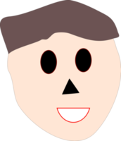 diseño de icono de cara png