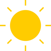 conception d'icône de soleil png