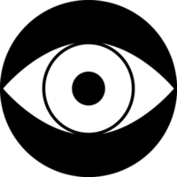 diseño de icono de ojo png