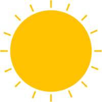 diseño de icono de sol png