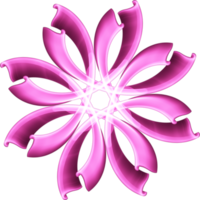 conception de fleur de mandala png