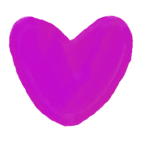 ícone de coração roxo png