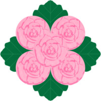 aquarelle fleur rose png