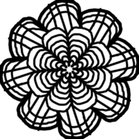 élément de fleur de mandala png