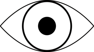 disegno dell'icona dell'occhio png