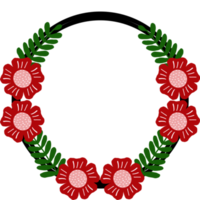 disegno della corona di fiori png