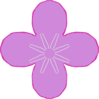 icono de flor de elemento png