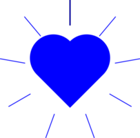 diseño de icono de corazón png