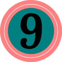 number icon design png