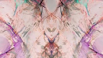 abstrakte Schleife Grunge symmetrisches mehrfarbiges flüssiges Muster video