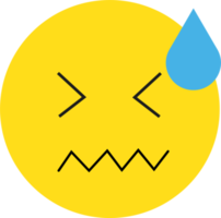 yellow emoji face reaction illustration png