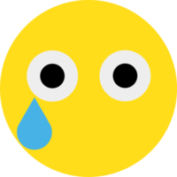 ilustración de reacción de cara de emoji amarillo png