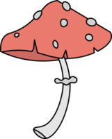 ilustração isolada de diferentes padrões de cogumelos ilustração da natureza png