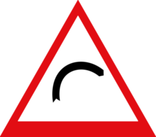 conception des panneaux de signalisation et des avertissements illustration d'icône de couleur rouge et blanche png