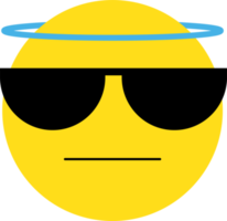 ilustração de reação de rosto emoji amarelo png