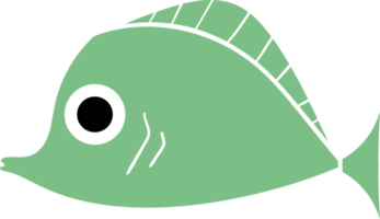 set di pesci dei cartoni animati. pesci piatti moderni, pesci isolati. pesce dal design piatto. illustrazione png