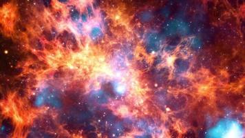 Space Interstellar travel universe to 30 Doradus galaxy video