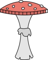 illustrazione isolata di diversi modelli di funghi illustrazione della natura png