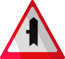 conception des panneaux de signalisation et des avertissements illustration d'icône de couleur rouge et blanche png