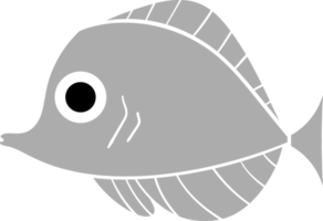 set di pesci dei cartoni animati. pesci piatti moderni, pesci isolati. pesce dal design piatto. illustrazione png