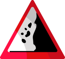 conception des panneaux de signalisation et des avertissements illustration d'icône de couleur rouge et blanche png