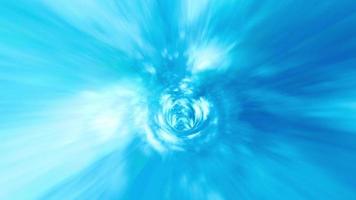 Loop swirl hyper space warp blue sky tunnel video