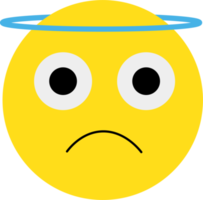 gelbe emoji-gesichtsreaktionsillustration png