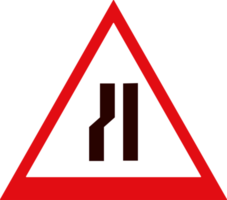 conception des panneaux de signalisation et des avertissements illustration d'icône de couleur rouge et blanche png