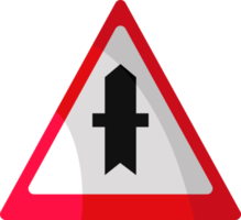 design von verkehrszeichen und warnungen rot-weiß gefärbte symbolillustration png