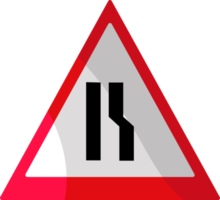 design von verkehrszeichen und warnungen rot-weiß gefärbte symbolillustration png