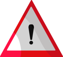 conception des panneaux de signalisation et des avertissements illustration d'icône de couleur rouge et blanche png