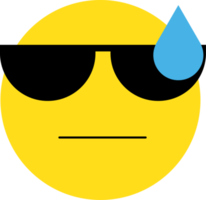 gele emoji gezicht reactie illustratie png