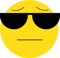 ilustración de reacción de cara de emoji amarillo png