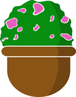 isolated design of plant in a pot office plant ilustration png