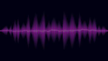 onda de sonido. ecualizador de onda de música digital. vector de fondo de tecnología abstracta