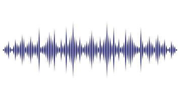 Sound wave. Digital music equalizer isolated on a white background. Vector illustration