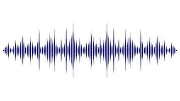 Sound wave. Digital music equalizer isolated on a white background. Vector illustration