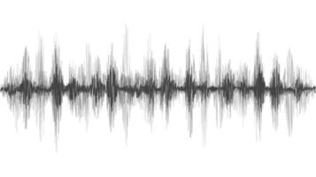 Sound wave. Digital music equalizer isolated on a white background. Vector illustration