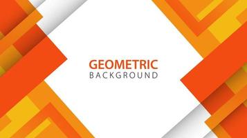 Abstract background with orange geometric elements and copy space for text. Vector illustration
