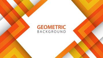 Abstract background with orange geometric elements and copy space for text. Vector illustration