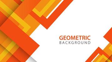 Abstract background with orange geometric elements and copy space for text. Vector illustration