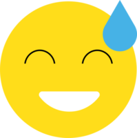 illustrazione gialla della reazione del viso emoji png