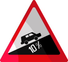 design von verkehrszeichen und warnungen rot-weiß gefärbte symbolillustration png