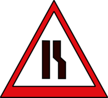 diseño de señales de tráfico y advertencias ilustración de icono de color rojo y blanco png