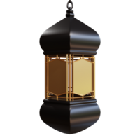 3d illustration ramadan lantern object png