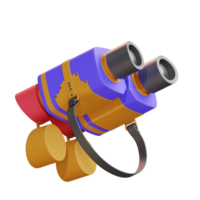 3d icon illustration binocular png