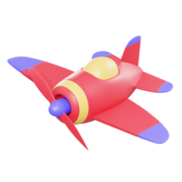 3d illustration air plane object png