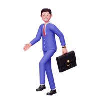 illustration de personnage d'homme d'affaires 3d png