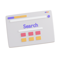 3d icon illustration search engine png